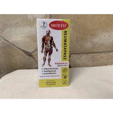 Motto reumatapasz krónikus fájdalmakra -SÁRGA- (csak külsőleg ) 2 db 