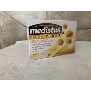 Medistus antivirus honey & lemon lágypasztilla 10 db 