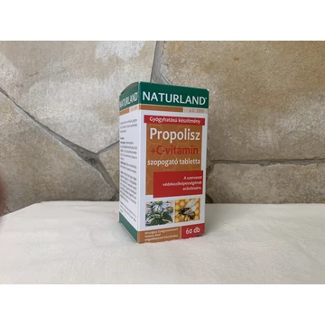 Naturland propolisz + c vitamin szopogató tabletta 60 db 