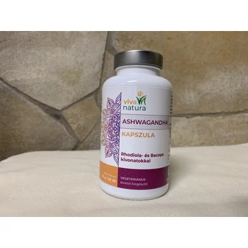 Viva natura Ashwagandha rhodiola és bacopa  60 db kapszula 