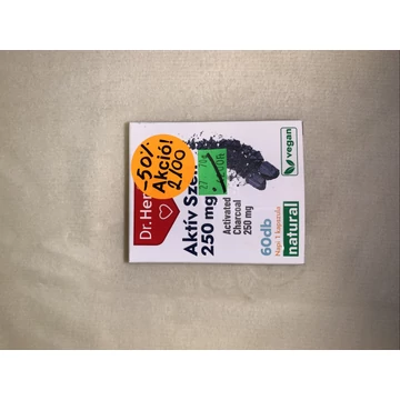 Dr. Herz Aktív szén 250 mg  60 db - 2026.07