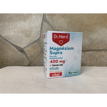 Dr. Herz Magnézium Supra 400 mg + szerves cink 60 db 