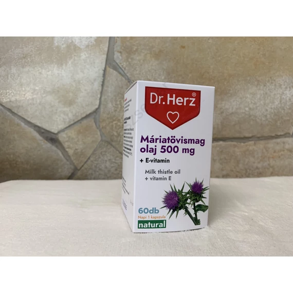Dr. Herz Máriatövismag olaj 500 mg +E- vitamin 60 db 