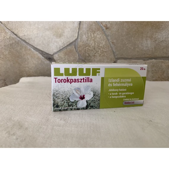 Luuf torokpasztilla izlandi zuzmó és fehérmályva 20 db 