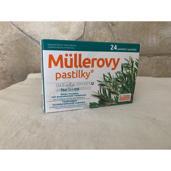Dr. Müller teafaolajos torokfertőtlenítő cukorka  24 db 