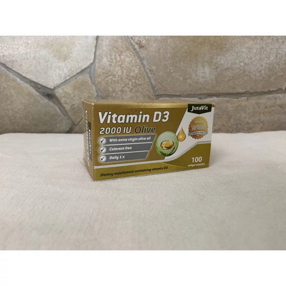 Jutavit D3-vitamin 2000 NE forte oliva  100 db lágy kapszula 