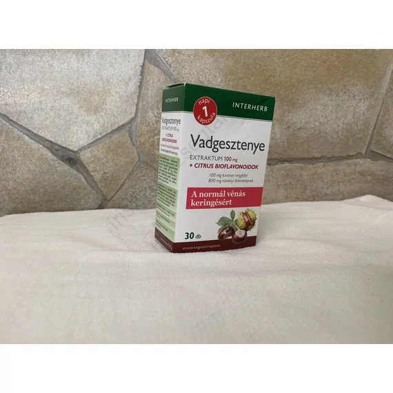 Interherb vadgesztenye extraktum+citrus bioflavonoidok  100 mg   30 db 