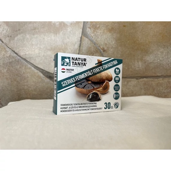 Natur tanya Szerves fermentált fekete fokhagyma  30 db kapszula