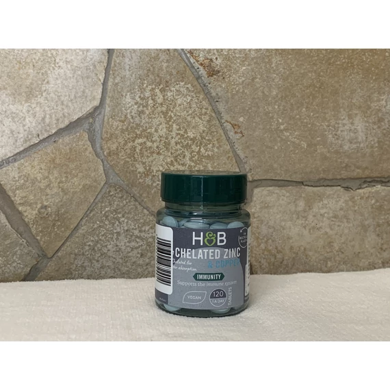 H & B Réz-biszglicinát & cink 120 db tabletta 