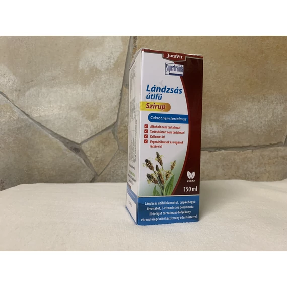 Jutavit Lándzsás útifű szirup cukormentes 150 ml