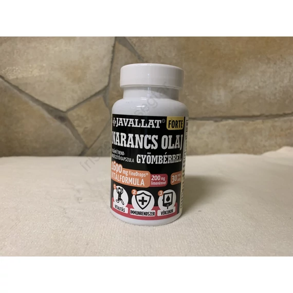 Javallat Forte Narancs olaj gyömbérrel 1600 mg 60 db kapszula