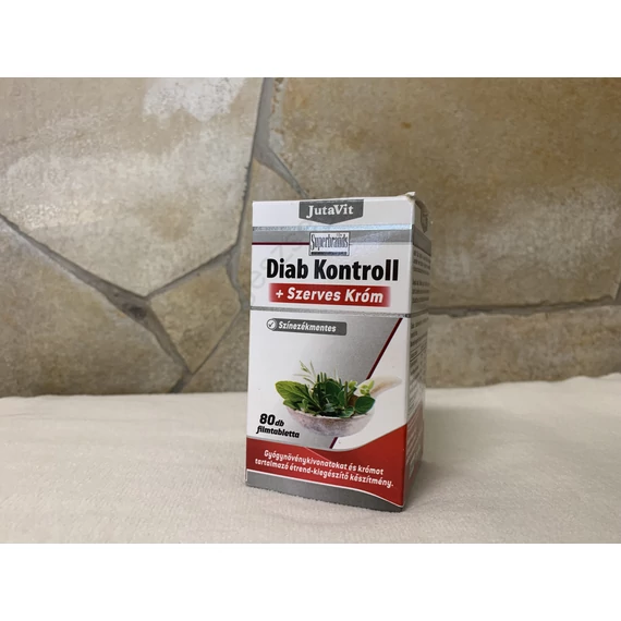 Jutavit Diab kontroll + szerves króm filmtabletta 100 db 