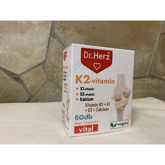 Dr Herz K2-vitamin + K1 + D3 + kálcium 60 db kapszula