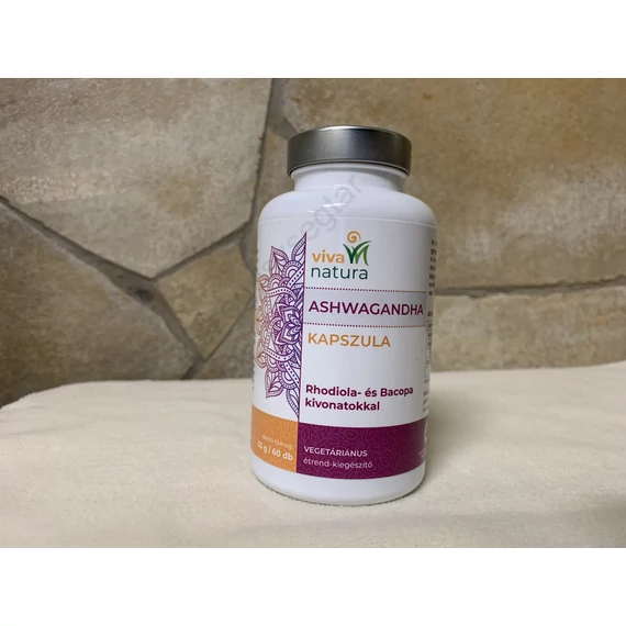 Viva natura Ashwagandha rhodiola és bacopa  60 db kapszula 