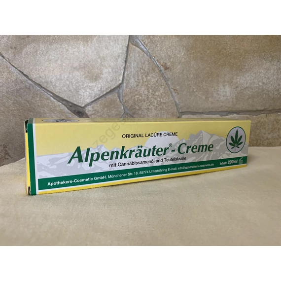 Alpenkrauter-creme cannabis olaj és ördögkarom krém 200 ml