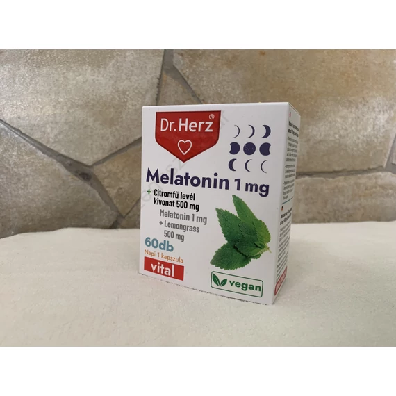 Dr. Herz Melatonin 1 mg + citromfű levél 500 mg 60 db kapszula