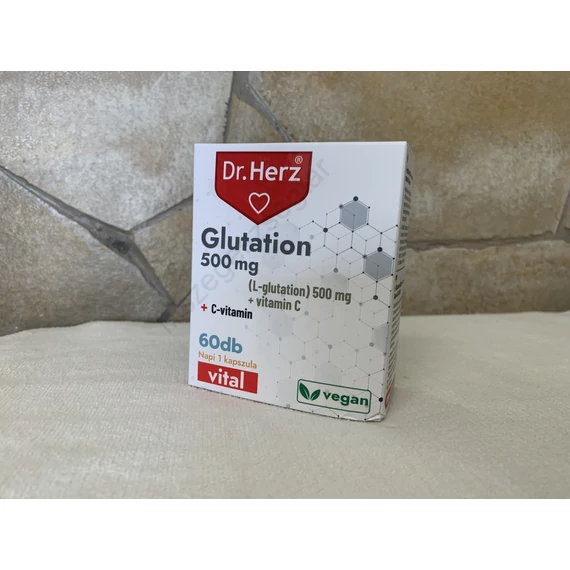 Dr Herz Glutation 500 mg  ( L-glutation ) + c-vitamin 60 db kapszula