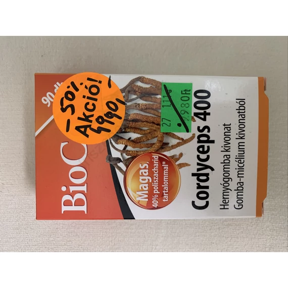Bioco Cordyceps 400 hernyógomba 90 db tabletta - 2026.09.30.