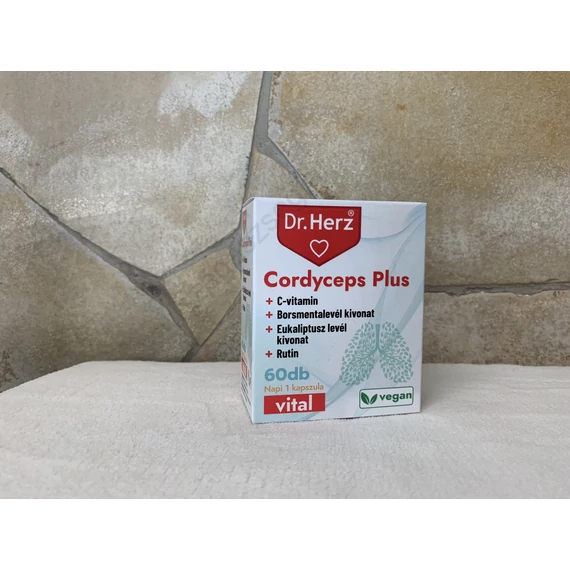 Dr. Herz Cordyceps plus + c vitamin +borsmentalevél+eukaliptusz levél+rutin    60 db 