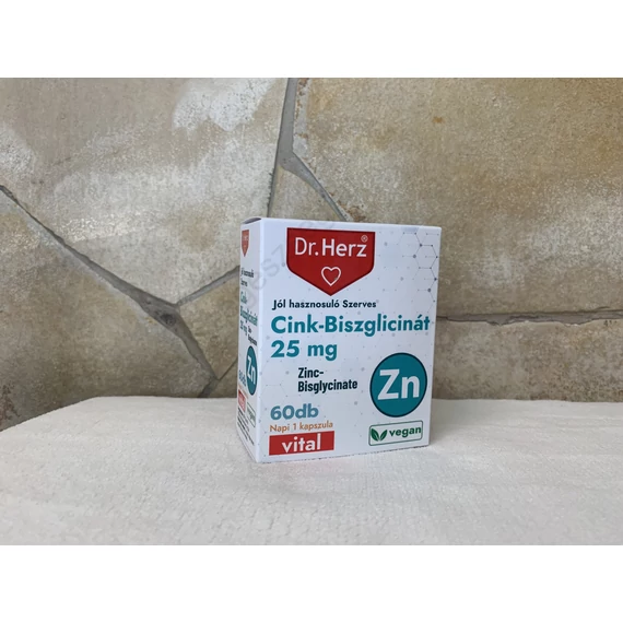 Dr. Herz Cink-biszglicinát 25 mg 60 db 
